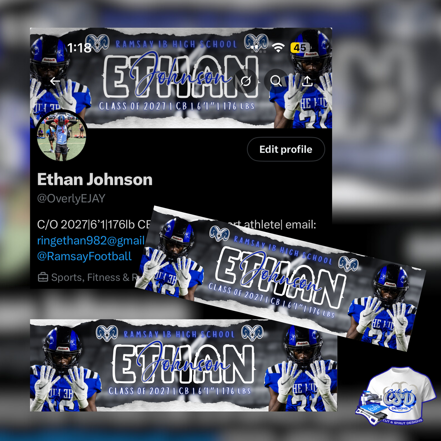 Friday Night Live: Football Twitter Banner