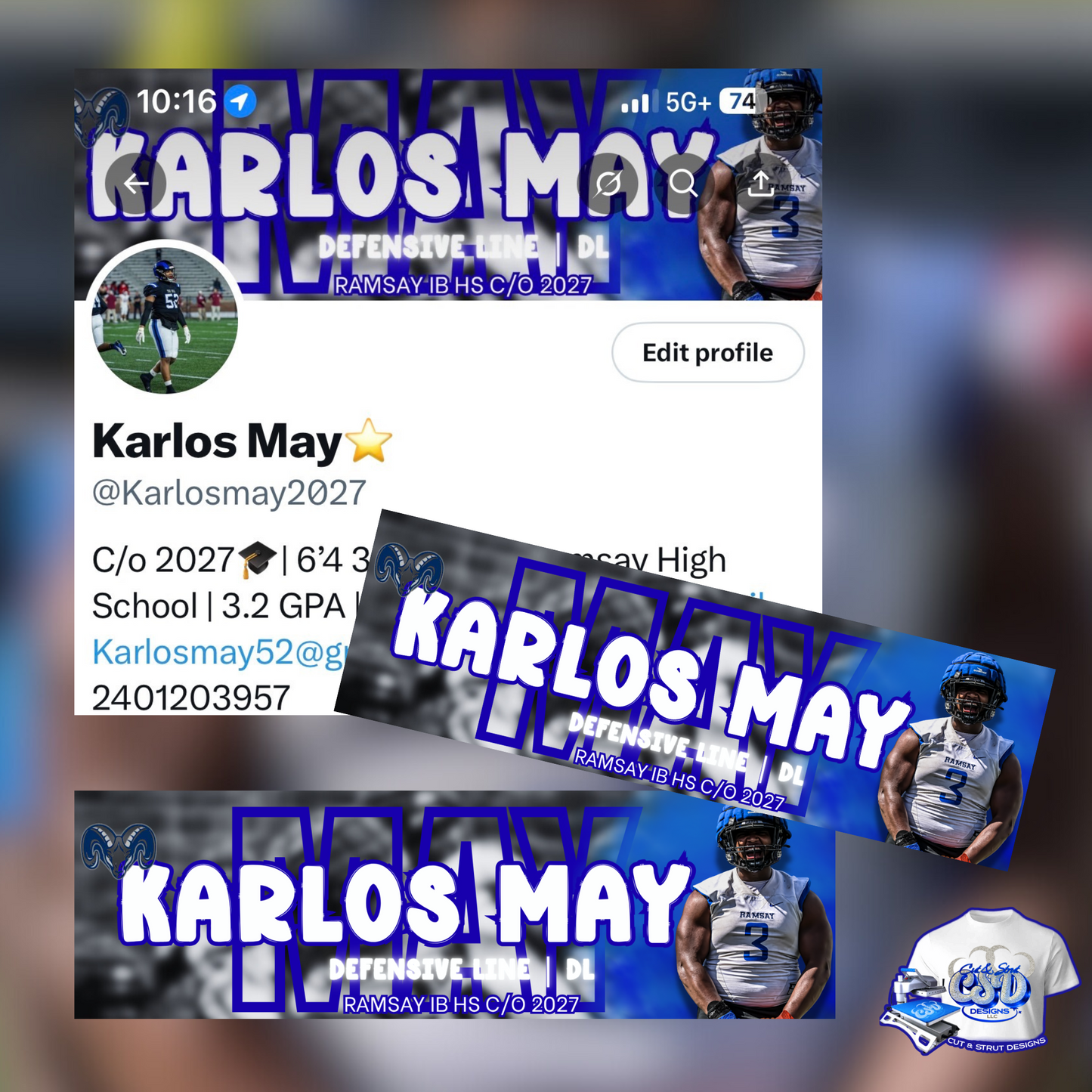 Friday Night Live: Football Twitter Banner