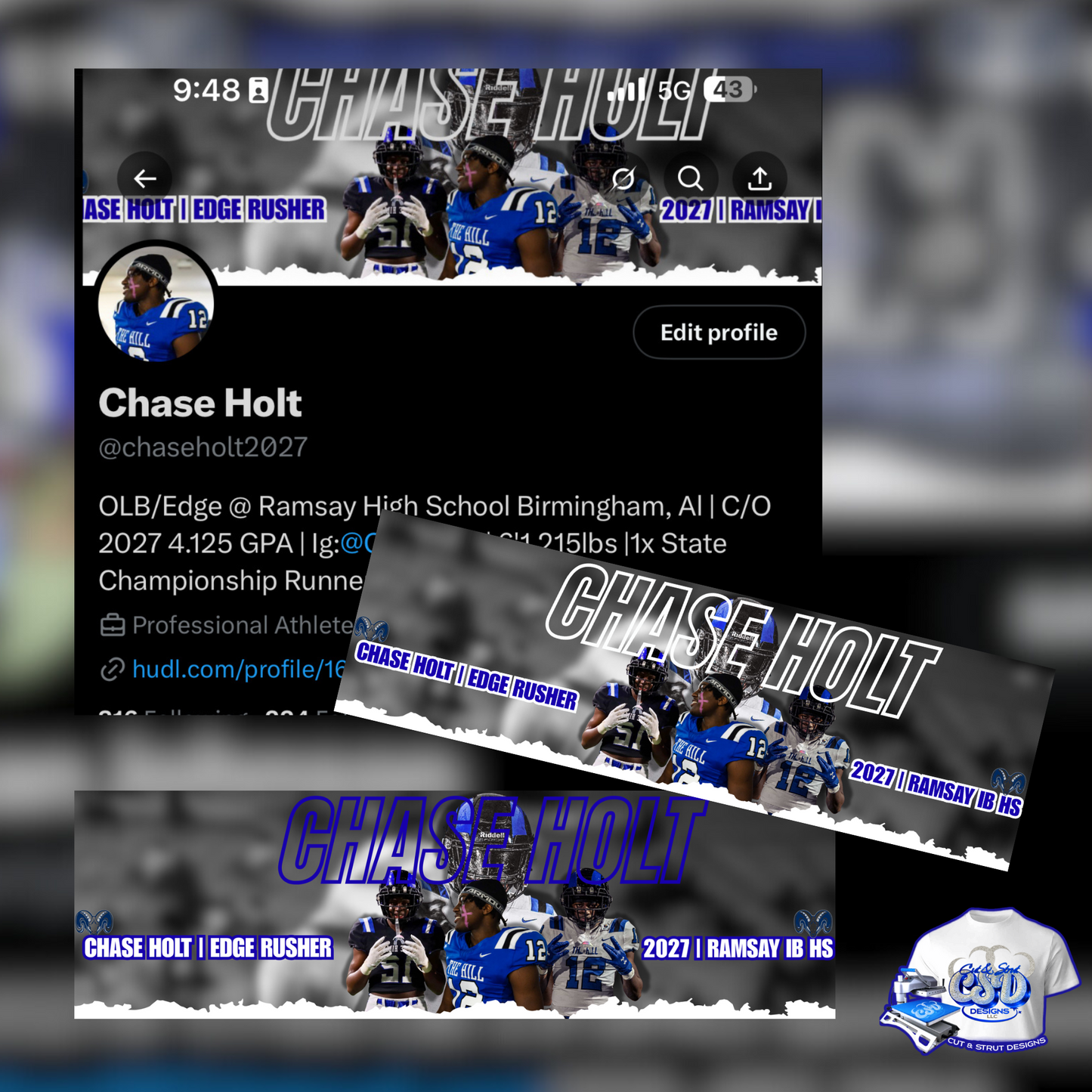 Friday Night Live: Football Twitter Banner